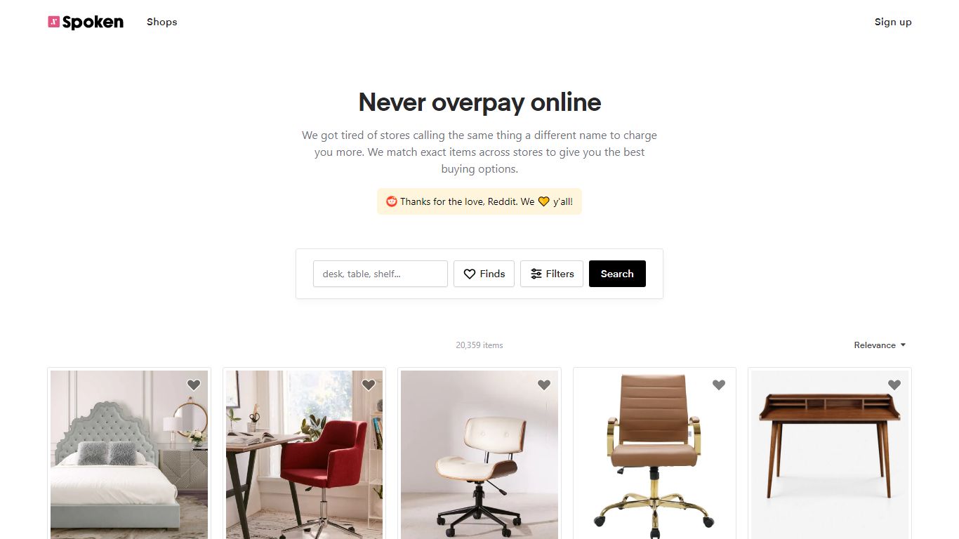 Spoken • Never overpay online